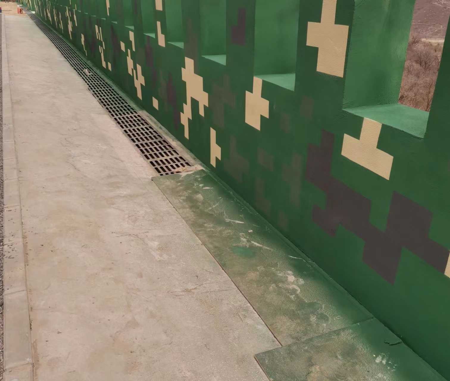 威海围墙迷彩喷涂,数迷彩漆